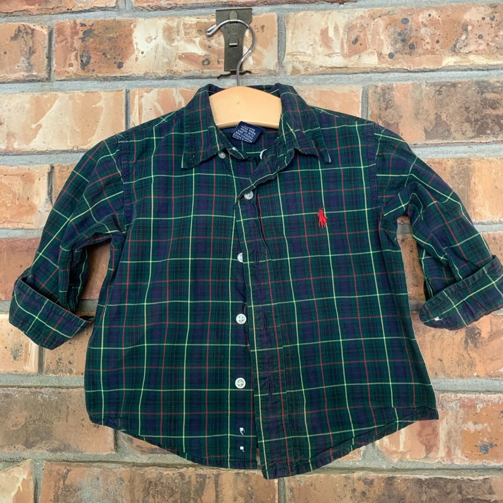 18 month boys button up polo